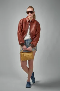 Acne Studios Leather Bomber Jacket - LABELS