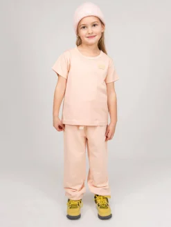Acne Studios The Face Series Mini Sweatpants Nash Face powder pink - LABELS
