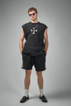 Askyurself Brushed Cross Knit Shorts - LABELS