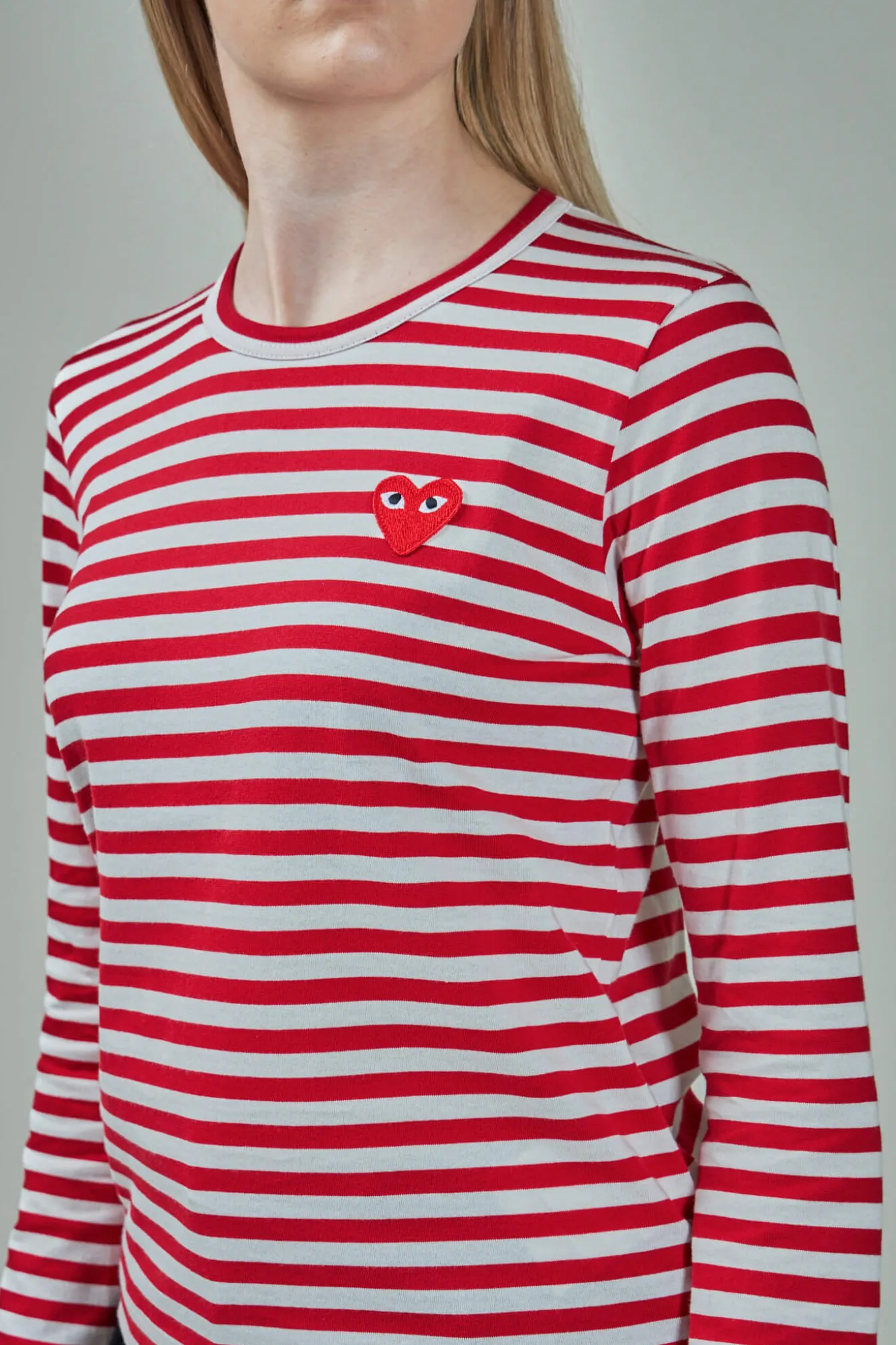 CDG Play Ladies T-Shirt Knit Longsleeve red - LABELS
