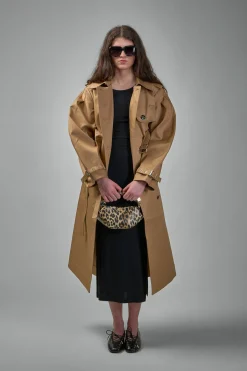 Ganni Bonded Cotton Trench Coat - LABELS