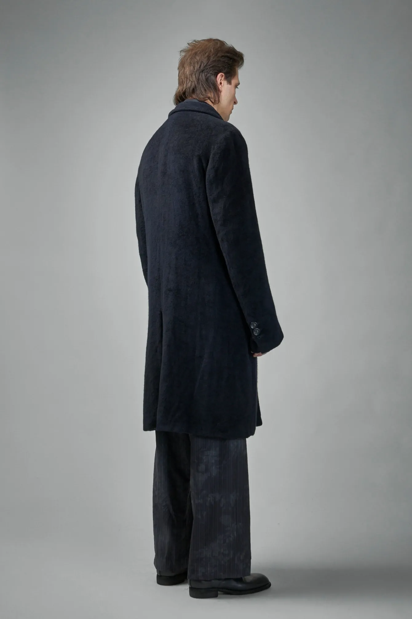 Geoffrey B. Small BRC08 Handmade Pure Alashan Cashmere 3-ply Fully-Lined Como Silk Long Coat - LABELS
